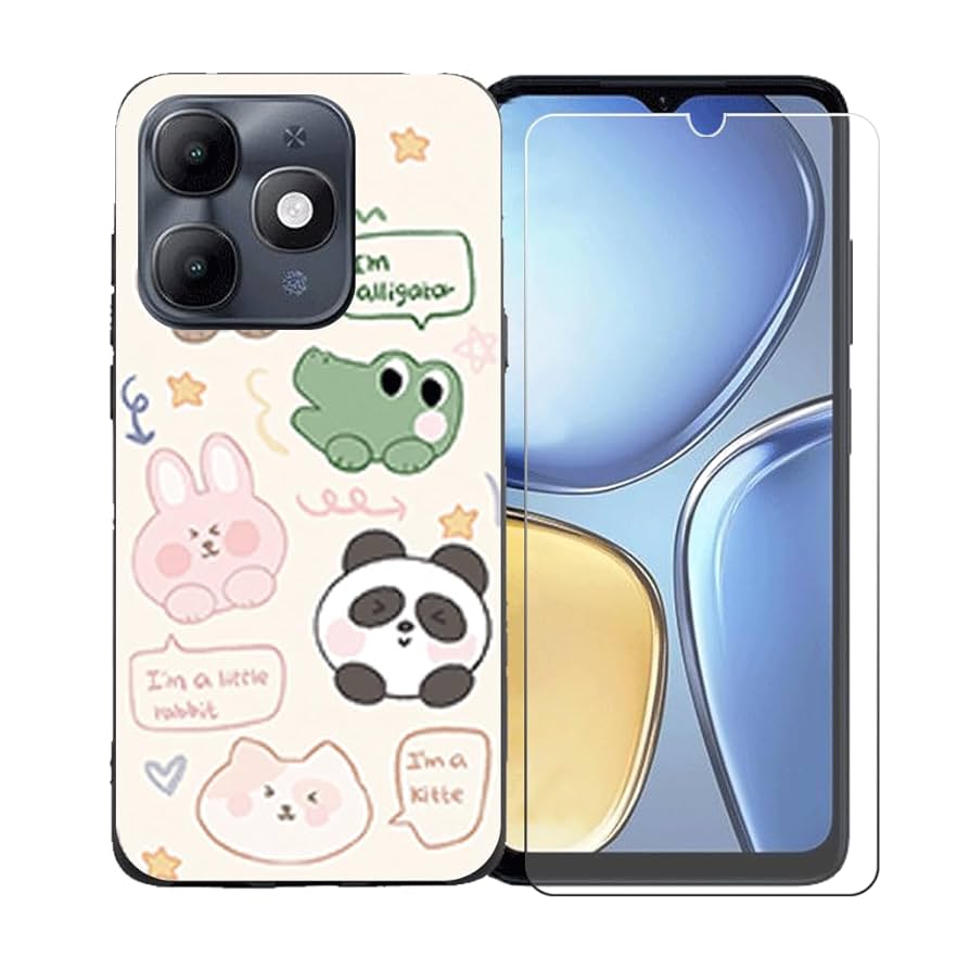 Amazon.co.jp: 用GYDQQKJケース Itel A90 4G + 強化ガラス